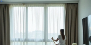 Delicate sheer drape cleaning blakehurst-nsw Matty Curtain Cleaning