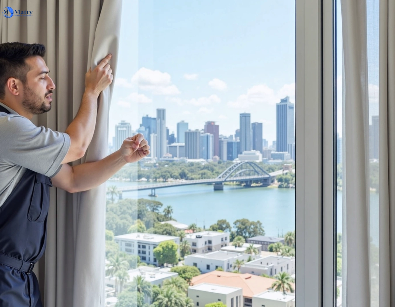 Professional curtain steam cleaning service blakehurst-nsw QLD by Matty Curtain Cleaning
